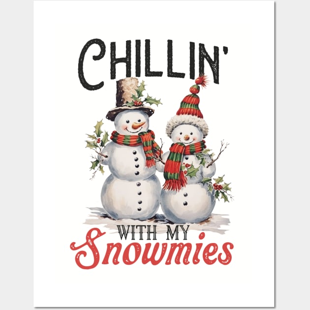 Chilling with my snowmies Wall Art by NotUrOrdinaryDesign